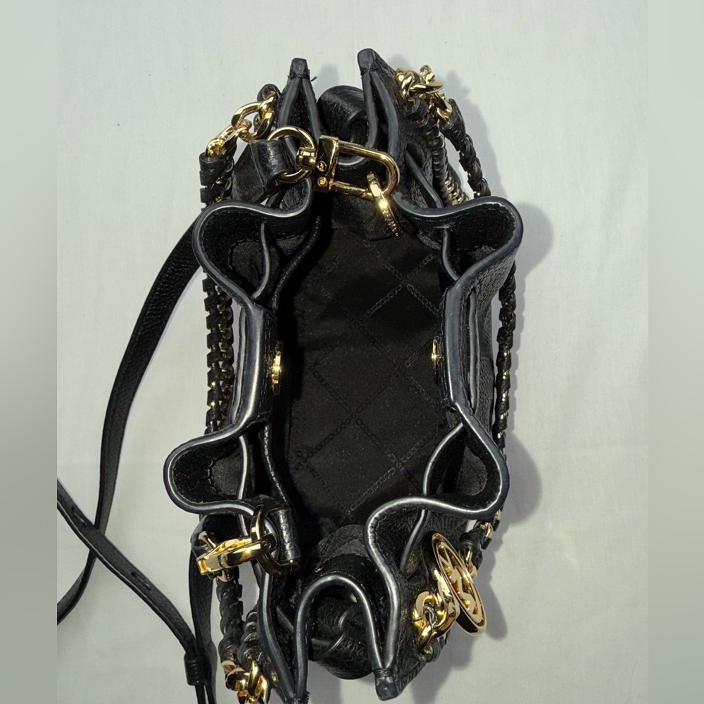 Michael Kors Black Mina Chain Shoulder crossbody Bag - Picture 6 of 10